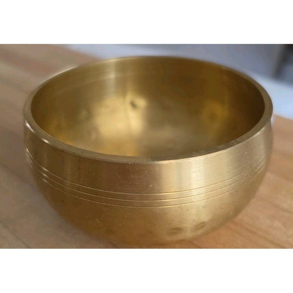Brass Tibetan Singing Bowl Only Yoga Sound Healing Meditation Instrument Church